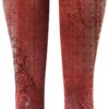 Leggings da donna HUYTBYG fiori vintage yoga corsa alta-3
