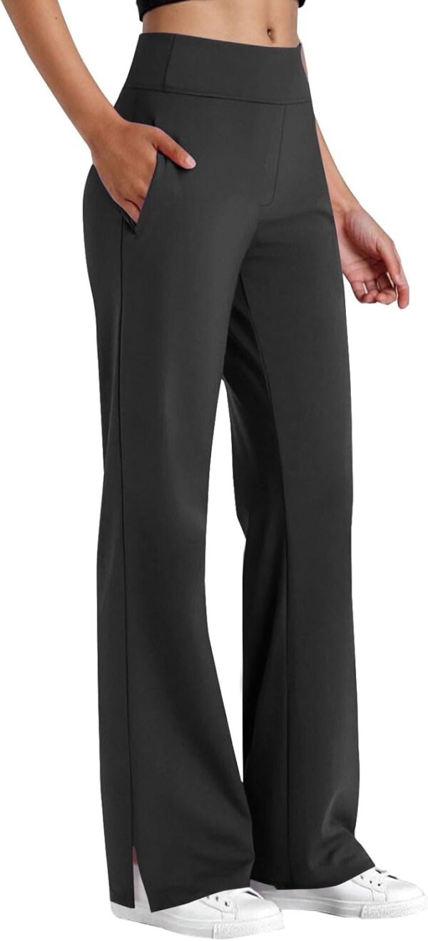 Leggings donna gamba larga HUYTBYG yoga comodi svasati-0