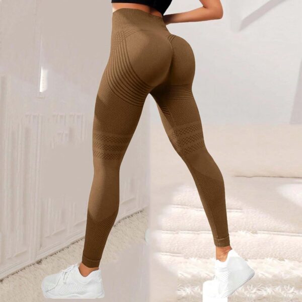 Leggings donna palestra vita alta senza cuciture HUYTBYG-1