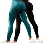 Leggings donna HUYTBYG vita alta controllo pancia senza-0