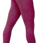 Leggings Donna Premaman Extra Lunghi Pelle Look Chino Rosso-0