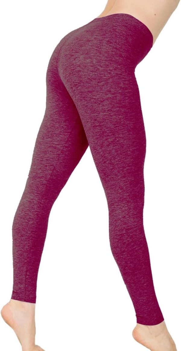 Leggings Donna Premaman Extra Lunghi Pelle Look Chino Rosso-0