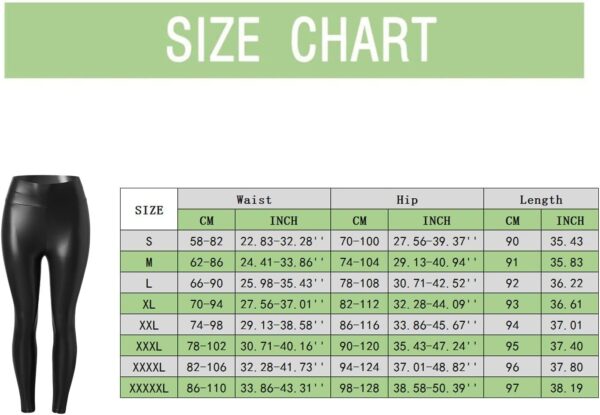 Leggings donna ecopelle elasticizzati vita alta skinny fit-2