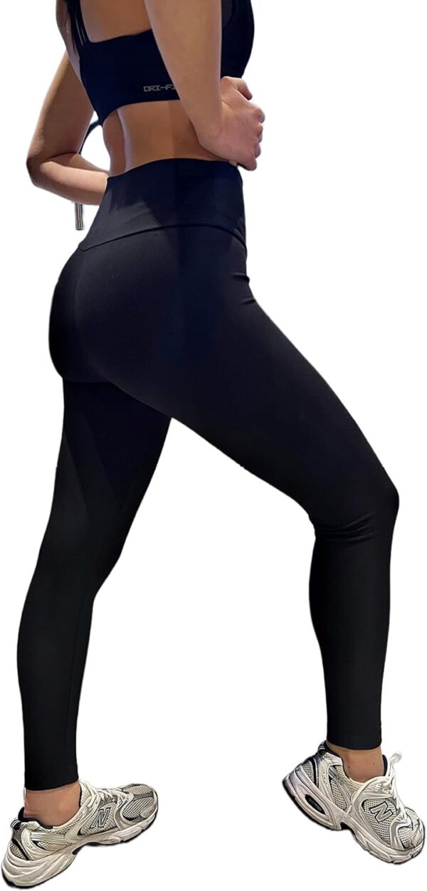 Leggings donna Lookus elastici morbidi vita alta controllo-0