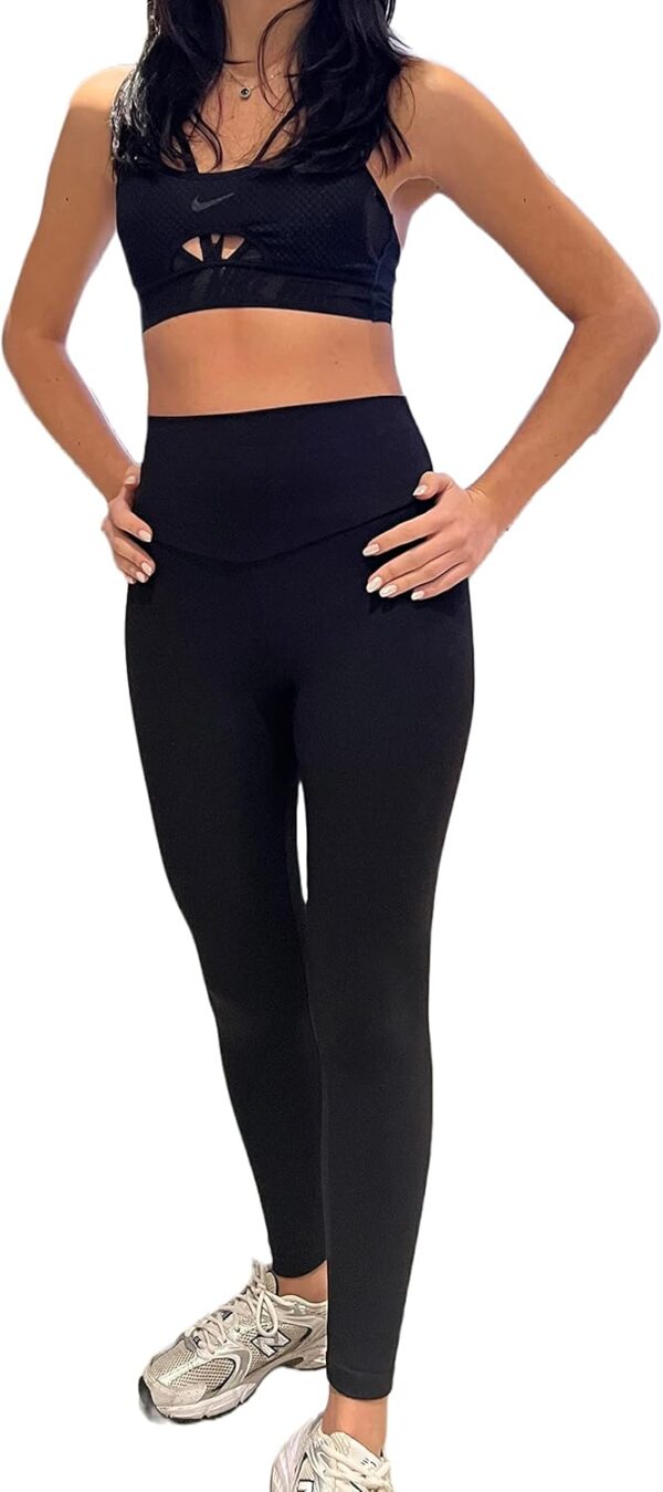Leggings donna Lookus elastici morbidi vita alta controllo-3