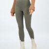 Leggings donna IREM foderati in pile vita alta fitness-2