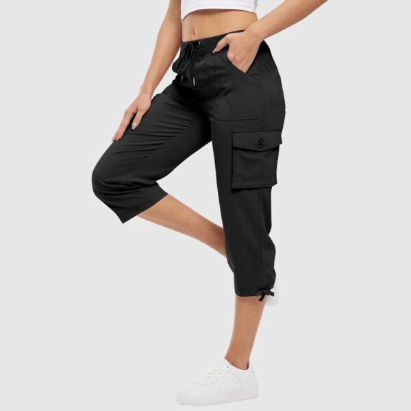 Pantaloni cargo donna trekking leggeri CRX asciugatura-1
