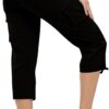 Pantaloni cargo donna trekking leggeri CRX asciugatura-3