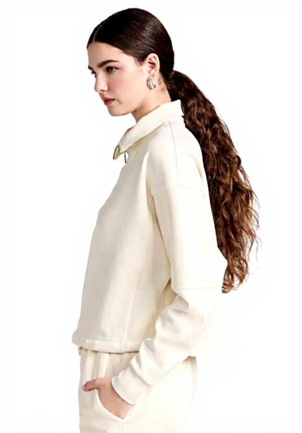 Felpa donna Sweaty Betty mezza zip tessuto riciclato