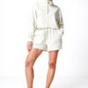 Felpa donna Sweaty Betty cotone mezza zip design spalle