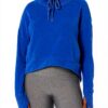 Felpe donna Sweaty Betty pile lusso cotone riciclato blu