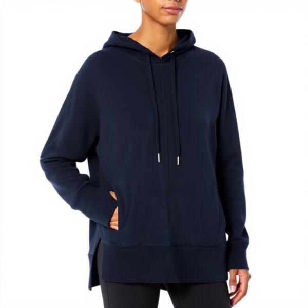 Felpa con Cappuccio Sweaty Betty Liberate Luxe Pile Navy