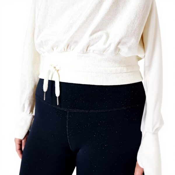 Sweaty Betty Maglione Pile Melody Luxe Donna Bianco