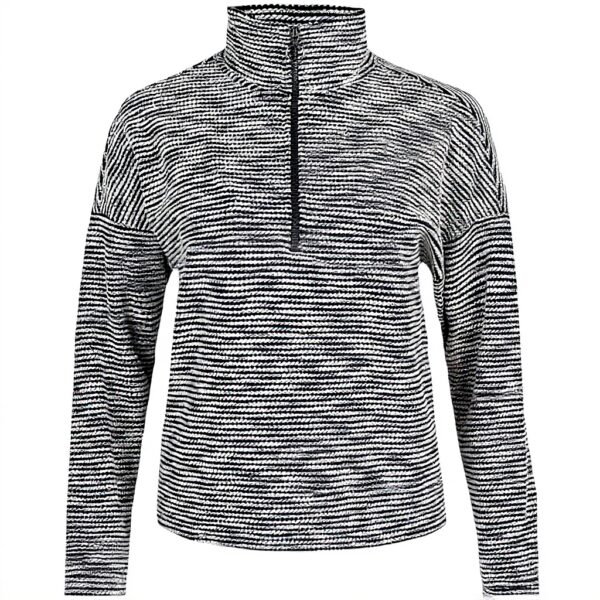 Sweaty Betty Pullover Donna Mezza Zip Boucle Blu Navy