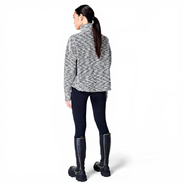 Sweaty Betty Pullover Donna Mezza Zip Boucle Blu Navy