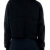 Felpa donna Sweaty Betty Revive mezza zip cotone nero