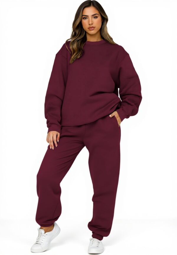 amropi Tuta Donna Vello Foderato Pullover Pantaloni Jogging