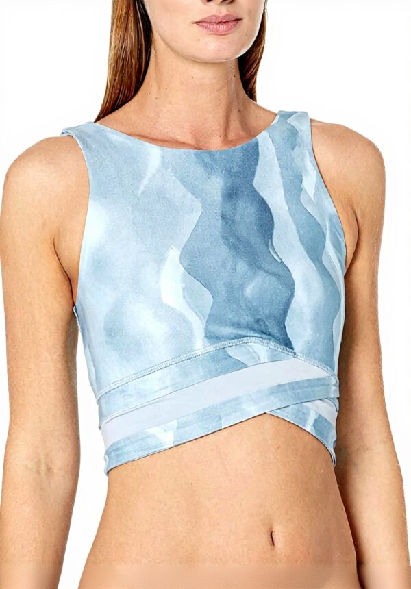 Canotta Donna Sweaty Betty Avvolgente Morbida Stampa Onde