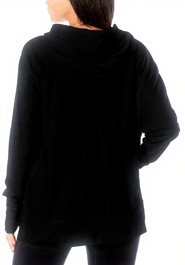 Felpa con cappuccio Sweaty Betty pile lusso donna nero