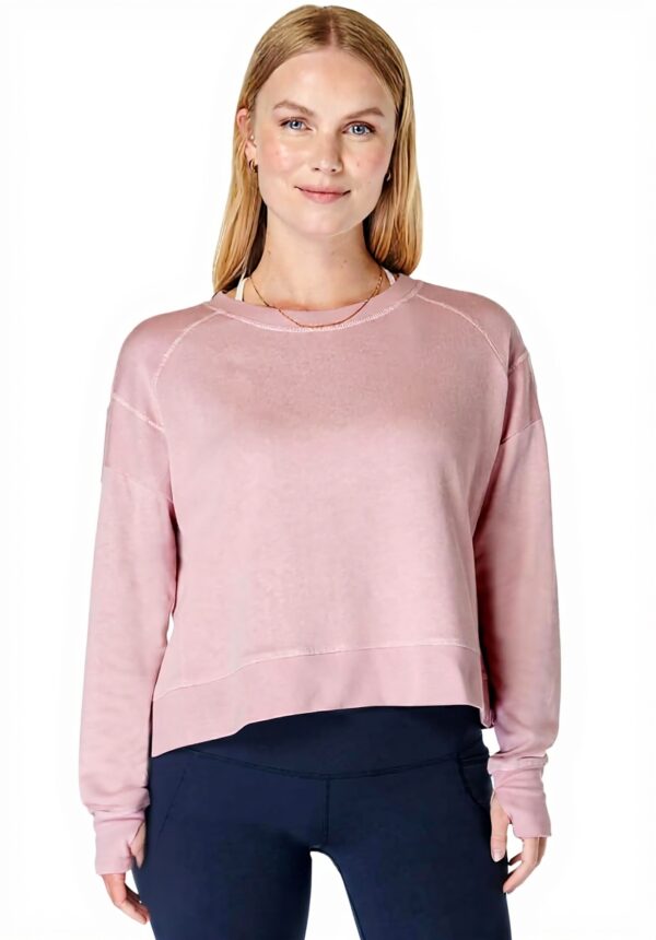 Felpa Crop Donna Sweaty Betty Cotone Biologico Comoda