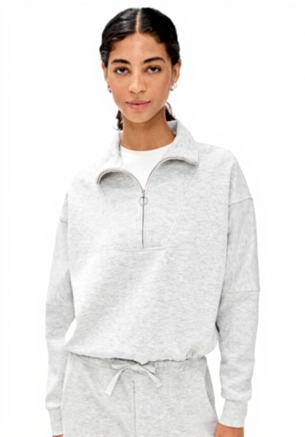 Felpa donna Sweaty Betty mezza zip tessuto morbido riciclato