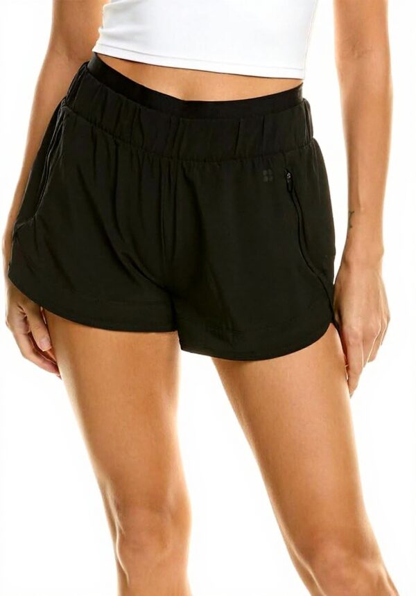 Pantaloncini da corsa Sweaty Betty donna nero Power tessuto