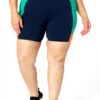 Pantaloncini sportivi Sweaty Betty donna alta vita blu navy